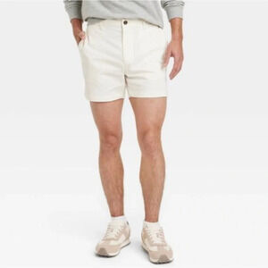 NWT Men's Every Wear 5" Slim Fit Flat Front Chino Shorts Goodfellow & Co Size 38